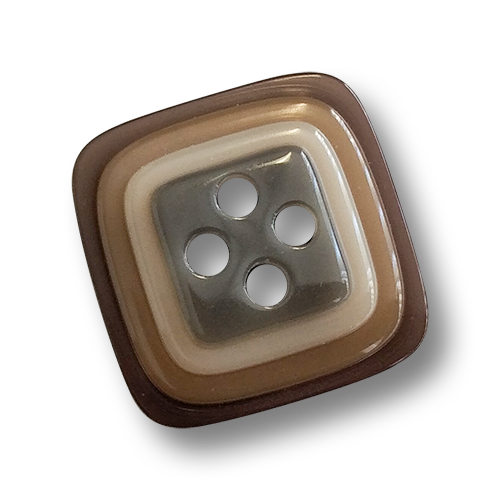 www.knopfparadies.de - 0103br - Hübsche Retro Knöpfe aus Kunststoff