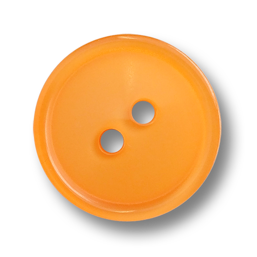 www.knopfparadies.de - 5191or - Orangefarbene Kunststoffknöpfe mit zwei Löchern