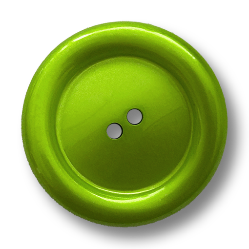 www.knopfparadies.de - 5209gn - grüne Kunststoffknöpfe mit besonderer Form