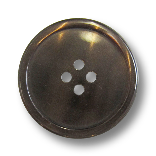 www.knopfparadies.de - 5984br - Braun schimmernde Kunststoffknöpfe