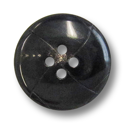www.knopfparadies.de - 5416db - Dunkelbraune Büffelhornknöpfe mit Flechtmuster