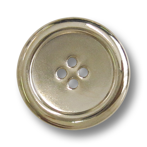 www.Knopfparadies.de - 5300go - Einfache Vierlochknöpfe aus Metall in Gold