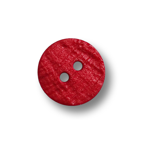 www.knopfparadies.de - 4263ro - Kleine, rote Kunststoffknöpfe mit zwei Löchern