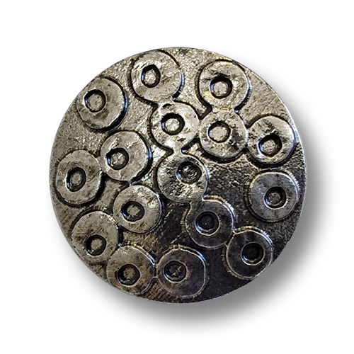 www.knopfparadies.de - 6276as - Altsilberfarbene Kunststoffknöpfe