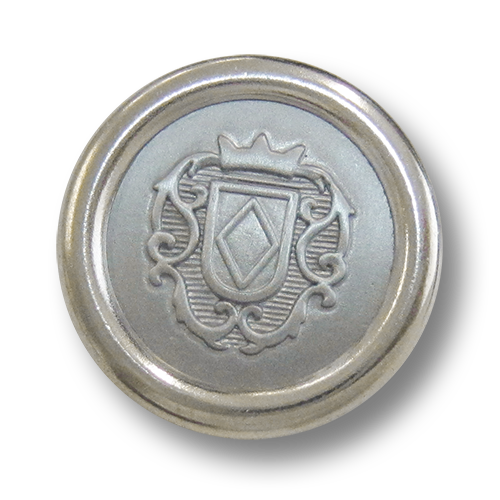 Exquisiter Wappen Knopf aus Metall z.B. für Blazer