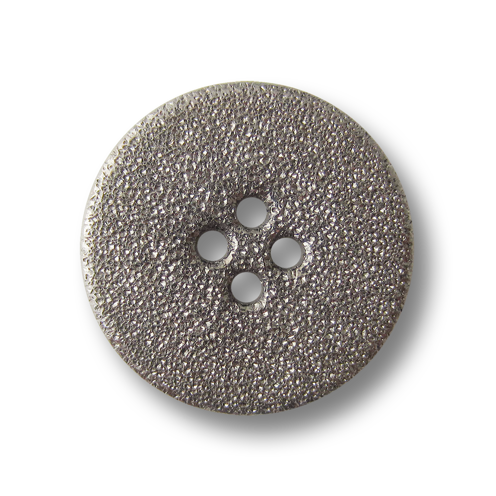Edler Vierloch Metall Knopf mit glitzernder Oberfläche