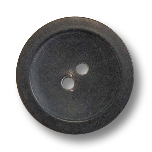 www.knopfparadies.de - 5982tt - Dunkelbraune Büffelhornknöpfe mit zwei Löchern