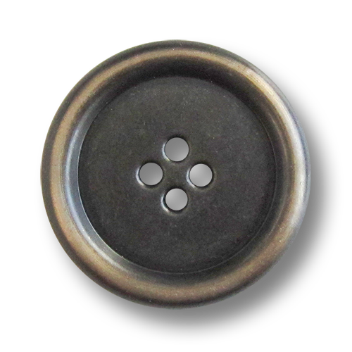 www.Knopfparadies.de - 5962ei - Leichte Metallknöpfe in altmessingfarbener Vintage-Optik