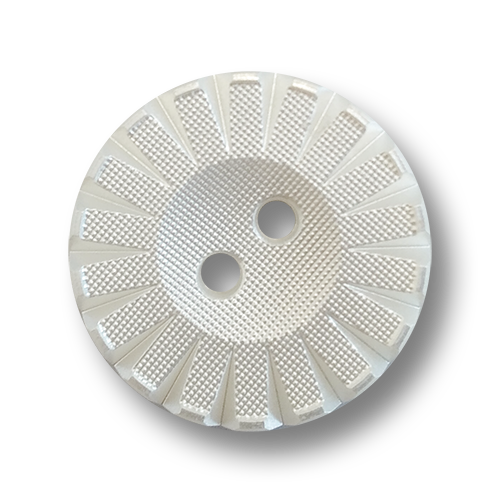 www.knopfparadies.de - 2216we - Elegant schimmernde Kunststoffknöpfe mit strukturierter Oberfläche
