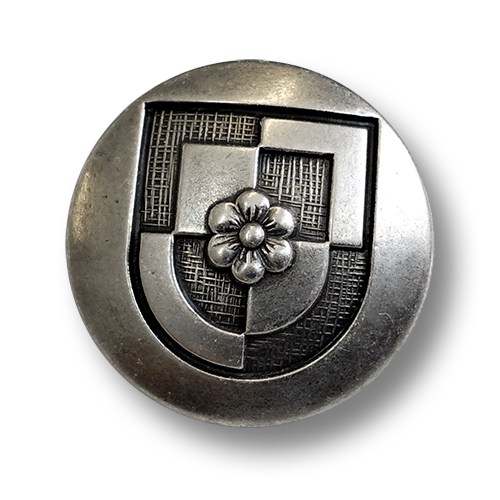 www.knopfparadies.de - 4584as - Altsilberfarbene Blazerknöpfe aus Metall