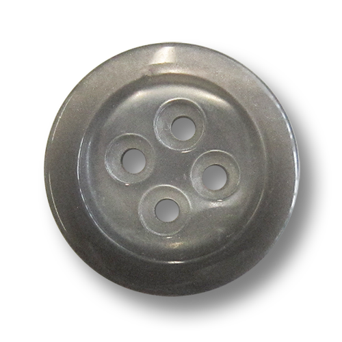 www.knopfparadies.de - 3031gr - Grau schimmernde Kunststoffknöpfe