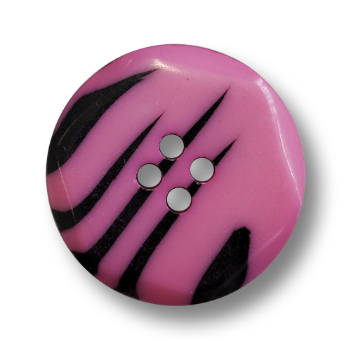 Extravagante Knöpfe im pinken Zebra-Look