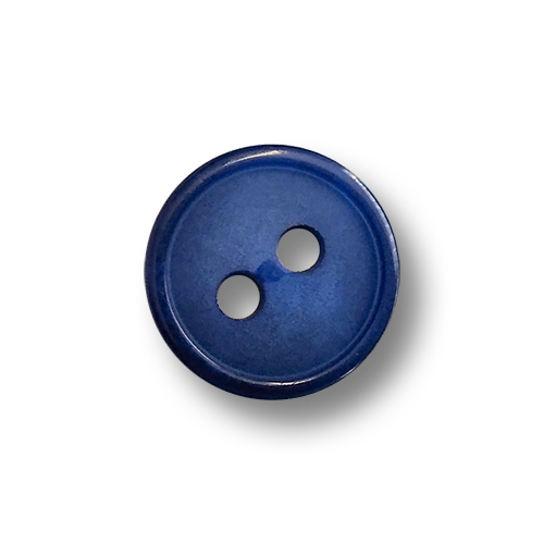 www.knopfparadies.de - 6438bl - Blaue Blusenknöpfe aus Kunststoff