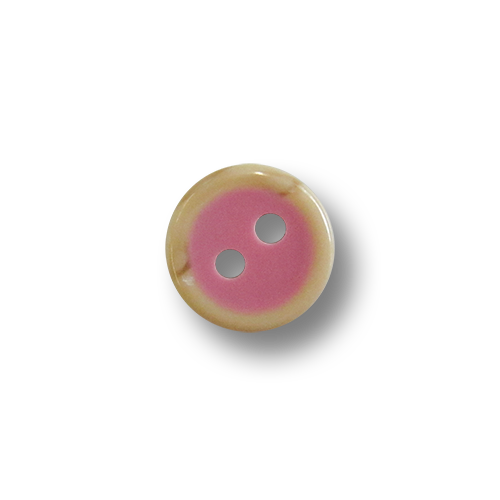 www.knopfparadies.de - 5104pi - Kleine Puppenknöpfe in pink und Holzopzik