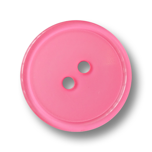 www.knopfparadies.de - 5191pi - Hübsche Zweilochknöpfe aus Kunststoff in fröhlichemn pink