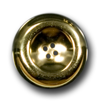 3 große Knöpfe aus altgoldfb. Metallblech