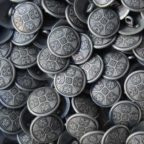 Metall Knöpfe mit Wappen für Kostüme, Blazer, Trachten