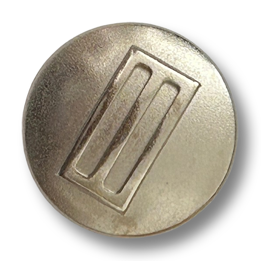 Edler Metallknopf in mattem Silber