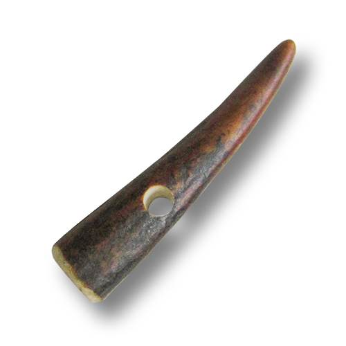 www.knopfparadies.de - hh045du - Hirschhornknöpfe aus echten Geweihspitzen