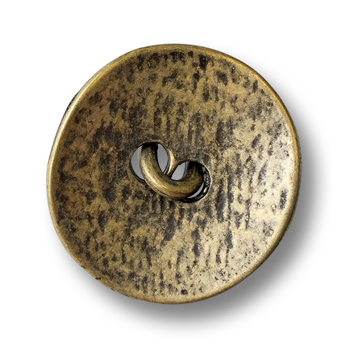 www.knopfparadies.de - 2384me - Altmessingfarbene Metallknöpfe mit beweglicher Öse.