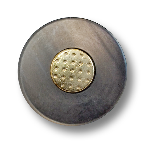 www.knopfparadies.de - 6131gg - Schwere Blazerknöpfe aus Metall und Kunststoff - B-Ware