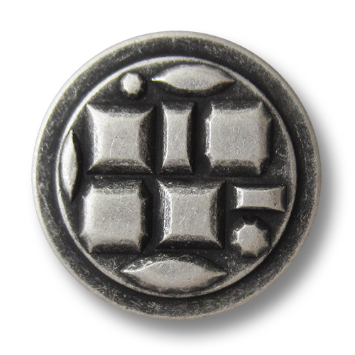www.knopfparadies.de - 5831gr - Metallknöpfe in Vintage Look
