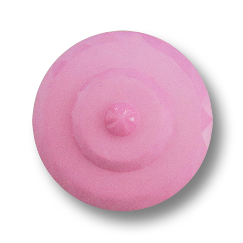 www.Knopfparadies.de - 5976pi - Traumhafte große Ösenknöpfe in Rosa aus Kunststoff