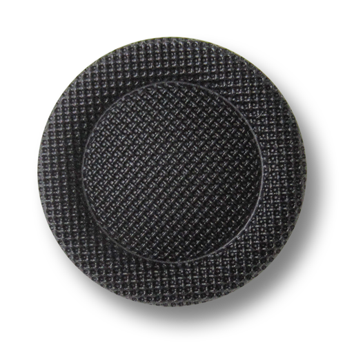 www.Knopfparadies.de - 3273sc - Elegante schwarze Kunststoffknöpfe in Posamentenoptik