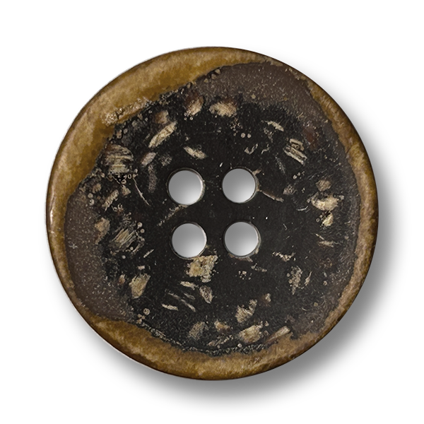 www.knopfparadies.de  – 2311br – Kokos Knöpfe naturbraun 4-Loch