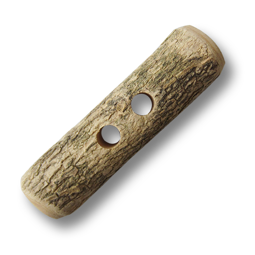 www.Knopfparadies.de - 1247ho - Originelle Holzknöpfe in Knebel Form