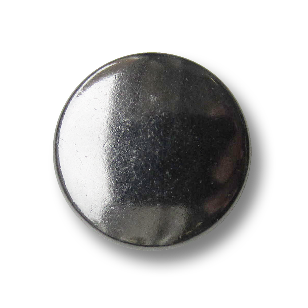 Günstiger chromfarbener Metall Ösen Knopf in Tabletten Form / B-WARE