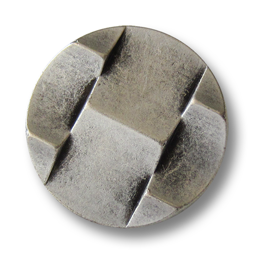 www.Knopfparadies.de - 0434as - Originelle altsilberne Metallknöpfe mit Öse