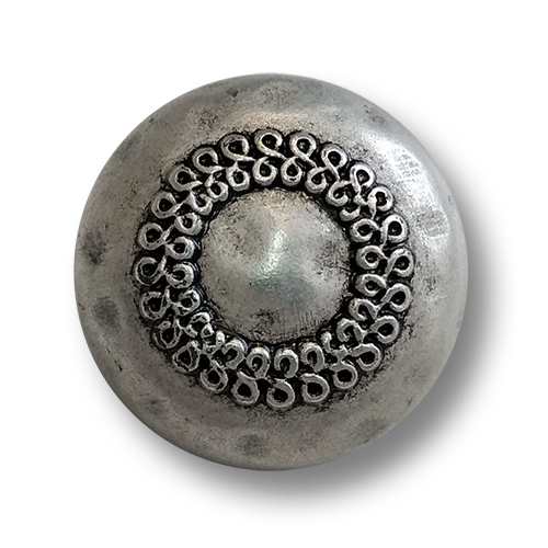 www.knopfparadies.de - 6473as - Altsilberfarbene Kunststoffknöpfe, fast wie alte Metallknöpfe