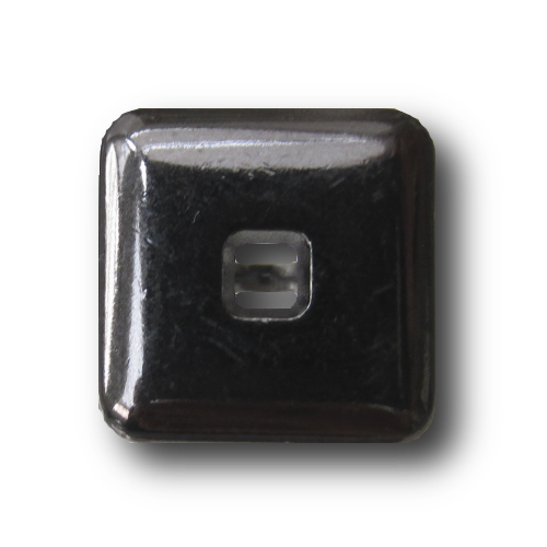 Quadratischer Metall Knopf mit Durchbruch