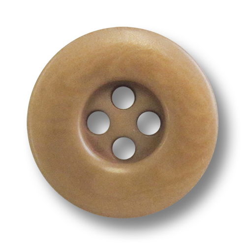 www.Knopfparadies.de - 3468br - Große braune Vierlochknöpfe aus echter Steinnuss