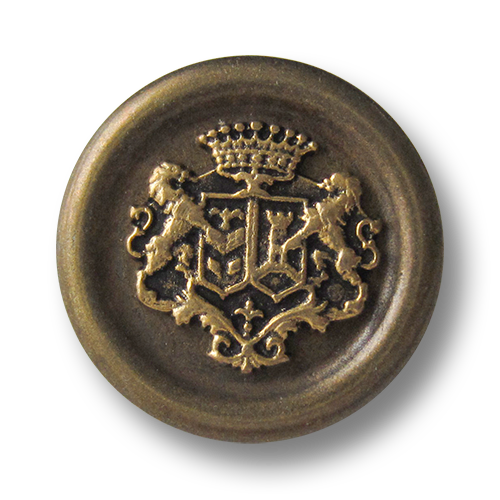 www.knopfparadies.de - 3135me - Messing. und goldfarbene Metallknöpfe mit Wappen