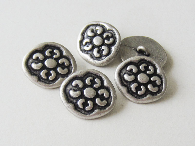 www.Knopfparadies.de - 0272as - Hübsche Metallknöpfe