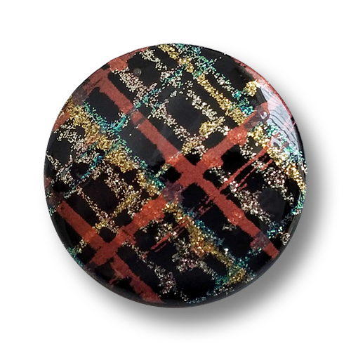 www.knopfparadies.de - 4448bu - HÜbsche Glitzerknöpfe aus Kunststoff