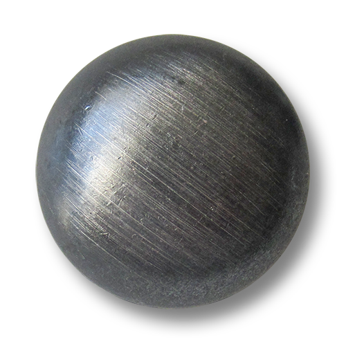 www.knopfparadies.de - 5650ei - Schwere Metallknöpfe, gewölbt, eisenfarben - B-WARE