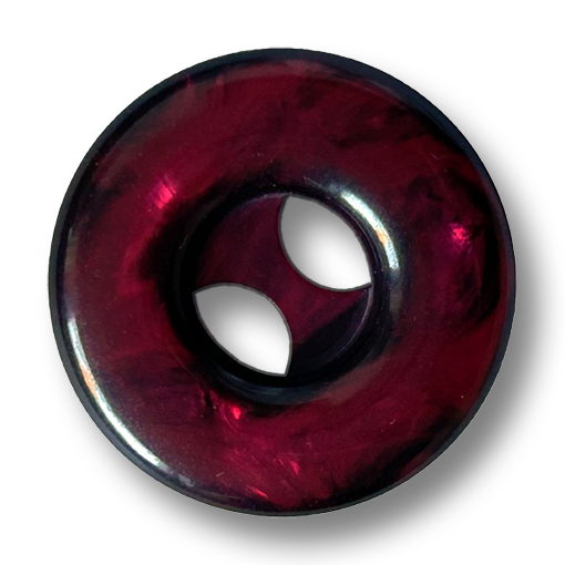 www.knopfparadies.de - k363wr - Individuelle Knöpfe mit wulstigem Rand in Weinrot