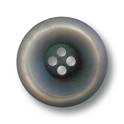 www.knopfparadies.de - 4289gr - Grau schimmernde Vierlochknöpfe aus Kunststoff