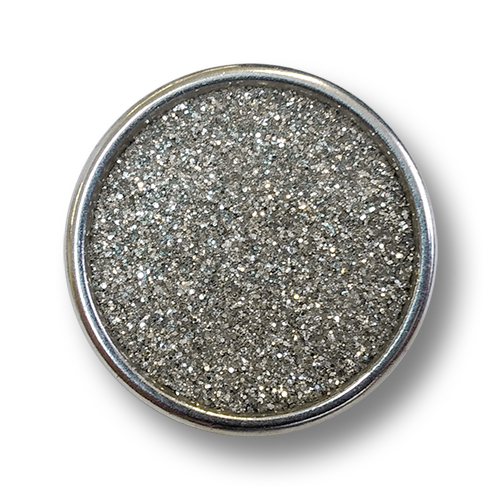 www.knopfparadies.de - 4475si - Wunderschön glitzernde Metallknöpfe