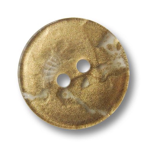 www.Knopfparadies.de - 4138gt - Transparente Kunststoffknöpfe mit goldenem Glitzer