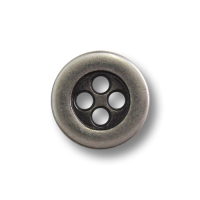 www.Knopfparadies.de - 3149as - Kleine altsilberfarbene Vierloch Metallknöpfe www.Knopfparadies.de - 3149as - Kleine altsilberfarbene Vierloch Metallknöpfe