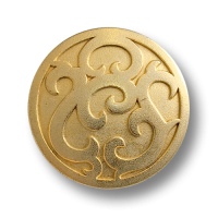 www.knopfparadies.de - 6365go - Matt goldfarbene Metallknöpfe mit flachem Rankenmuster www.knopfparadies.de - 6365go - Matt goldfarbene Metallknöpfe mit flachem Rankenmuster