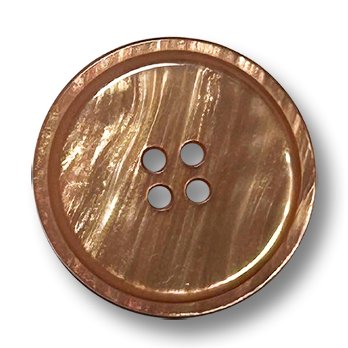 Kunststoffknöpfe in Lachs-Beige, perlmuttartig schimmernd, 4-Loch