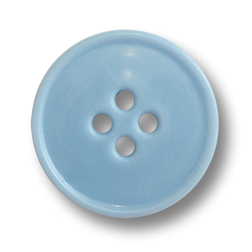 www.knopfparadies.de - 6339bl - Leichte, günstige Kunststoffknöpfe in blassem Blau