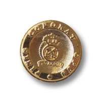5 majestätische Blazerknöpfe aus Metall in matt eisen und glänzend gold 3135ei