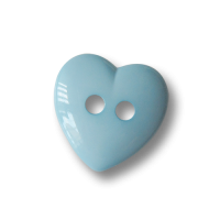 www.Knopfparadies.de - 0789bb - Bezaubernde hellblaue Herzknöpfe aus Kunststoff www.Knopfparadies.de - 0789bb - Bezaubernde hellblaue Herzknöpfe aus Kunststoff