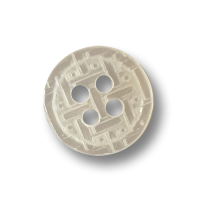 www.knopfparadies.de - k290we - Weiße 4-Loch Blusenknöpfe mit plastischem Muster www.knopfparadies.de - k290we - Weiße 4-Loch Blusenknöpfe mit plastischem Muster